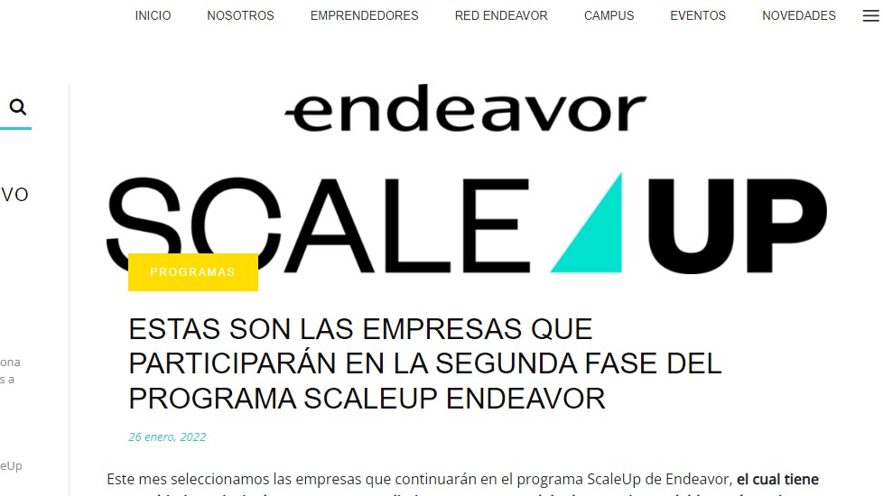 Estas son las empresas que participarán en la segunda fase del programa ScaleUp Endeavor - Endeavor Colombia