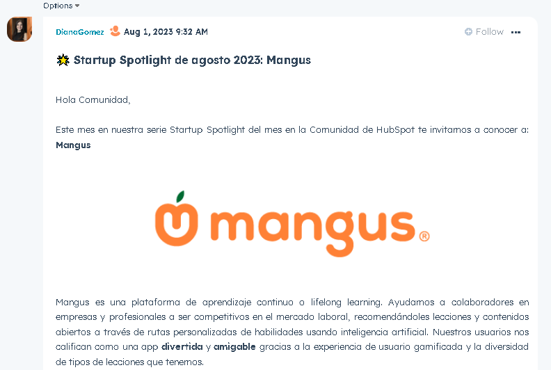 Startup Spotlight de agosto 2023: Mangus