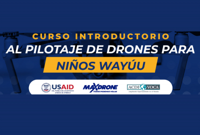 Curso introductorio al mundo de los drones para niños Wayúu